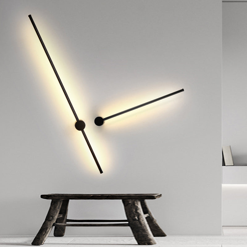 Single Modernism Black Wall Mounted Sconce LED Wall Light for Bedroom