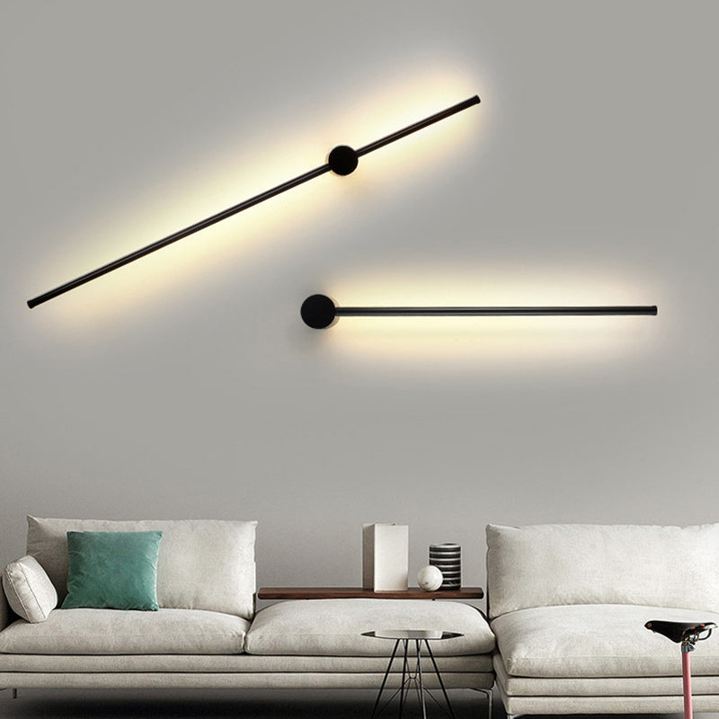 Single Modernism Black Wall Mounted Sconce LED Wall Light for Bedroom