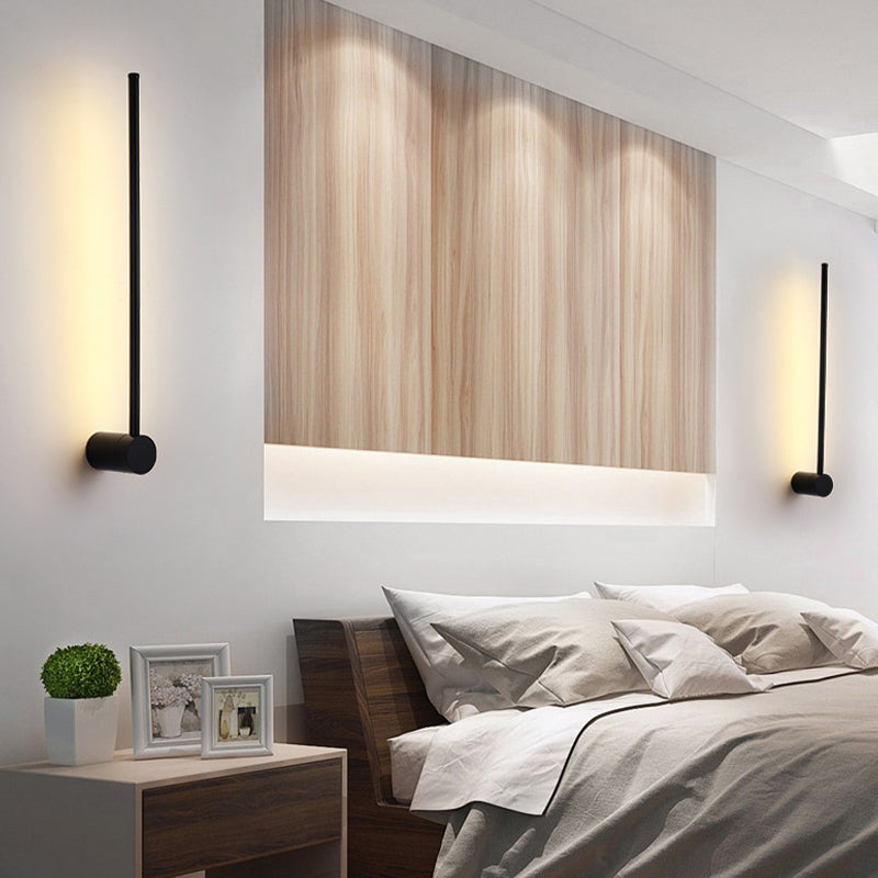 Single Modernism Black Wall Mounted Sconce LED Wall Light for Bedroom
