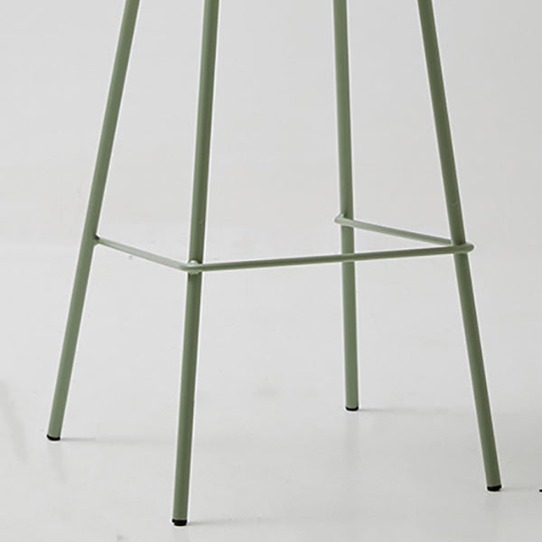 Modern Style PU Leather Bar-stool Square Seat Counter Bar Stool with Metal Legs