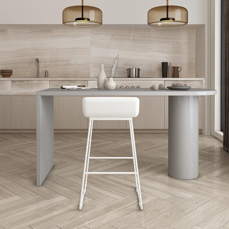 Contemporary Bar Table Solid Wood Specialty Pub Table for Breakroom