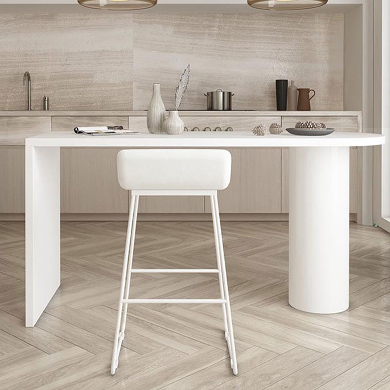 Contemporary Bar Table Solid Wood Specialty Pub Table for Breakroom