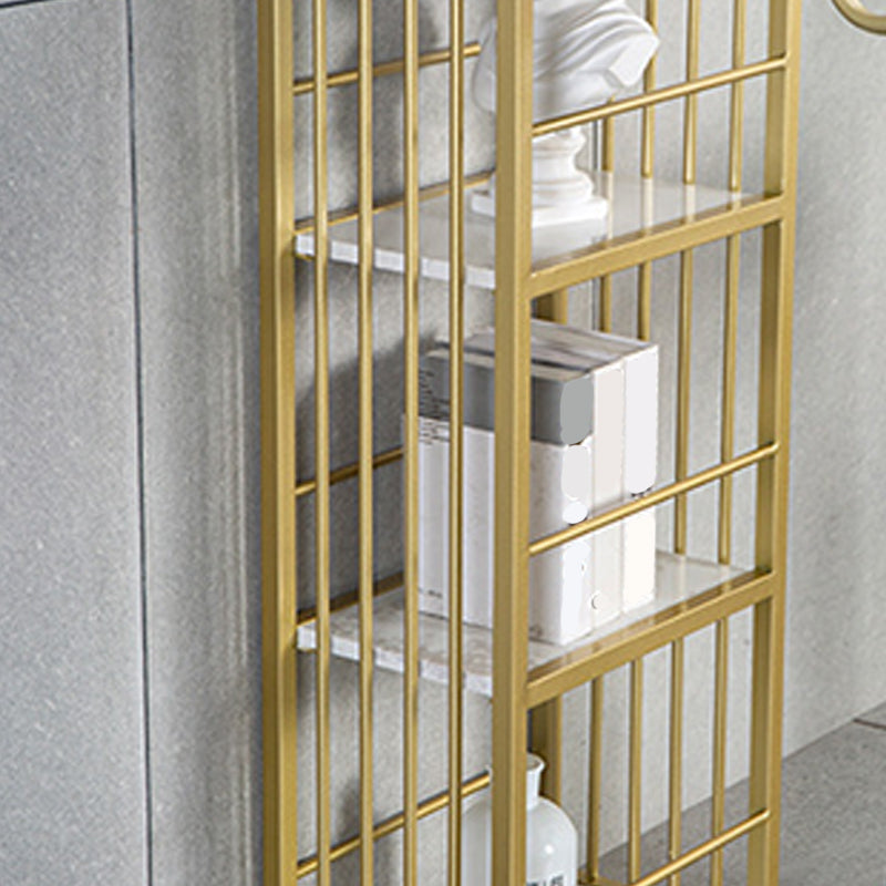 Glam Pub Height Dining Table Stone Top Pub Table for Dining Room