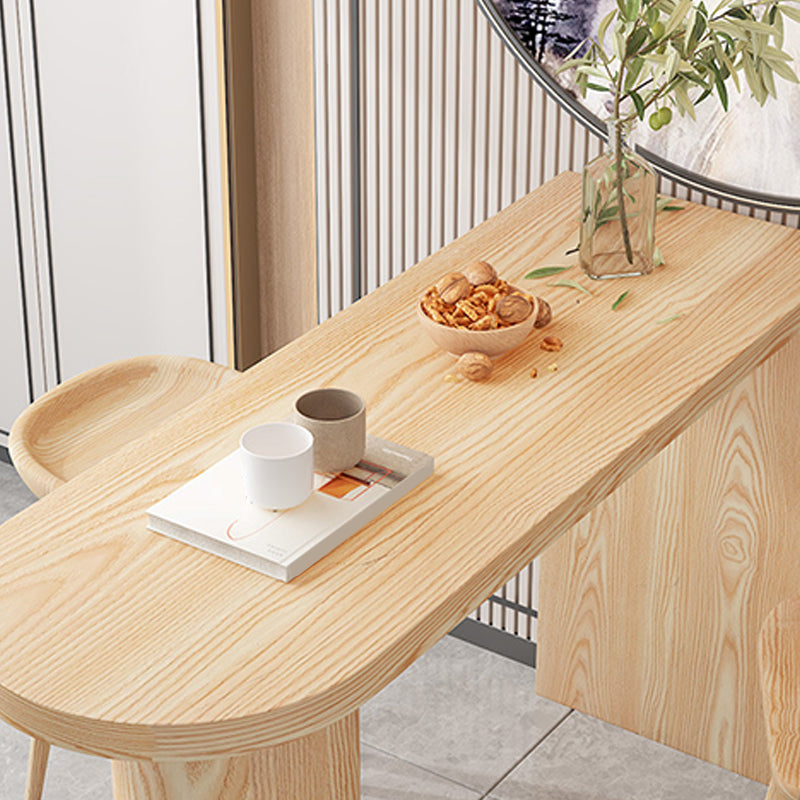 Contemporary Bar Table Solid Wood Specialty Pub Table for Outdoor