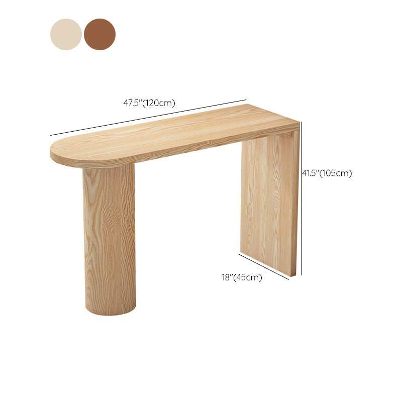 Contemporary Bar Table Solid Wood Specialty Pub Table for Outdoor