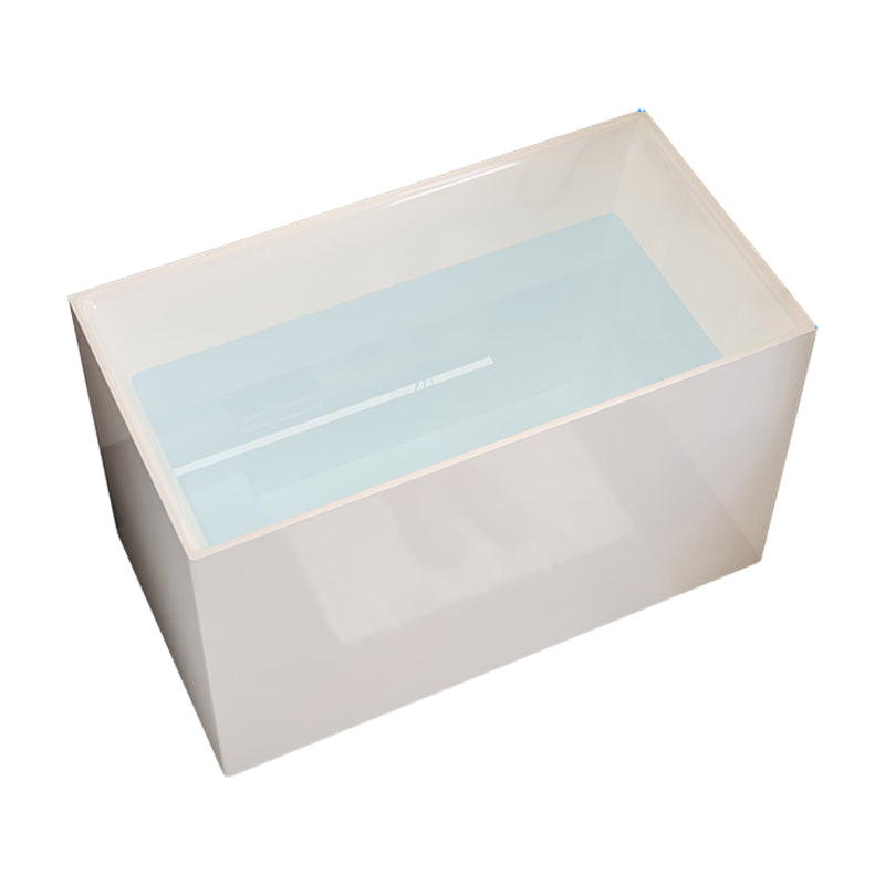 Modern Soaking Bath Tub Center Drain Placement Stand Alone Bathtub