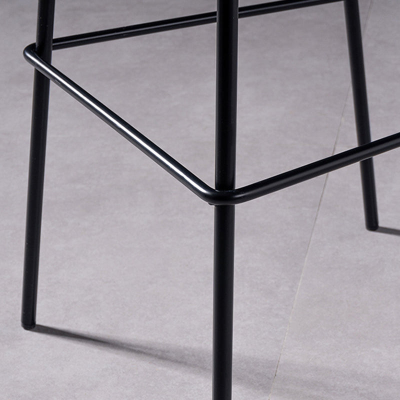 Contemporary Metal Bar Stool Plastic Counter Stools for Home Use