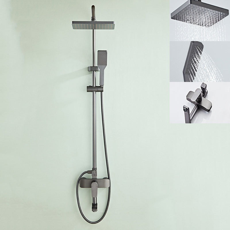 Modern Style Shower System Handle Lever Wall Mounted Spot Resist Shower System