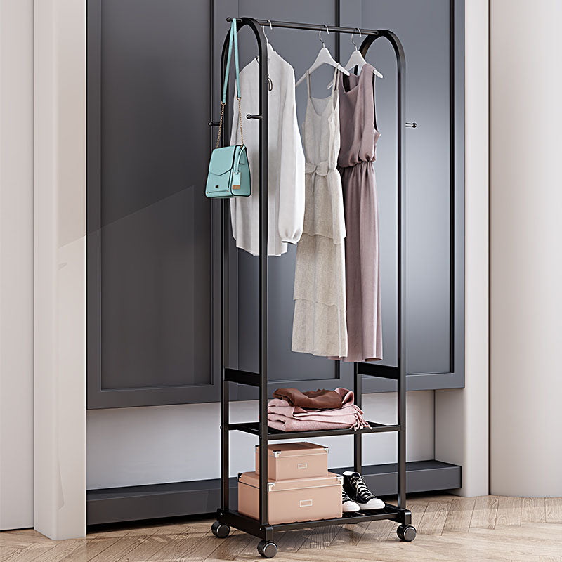 Luxurious Plain Coat Rack Coat Hooks Metal Coat Rack with Storage Shelving