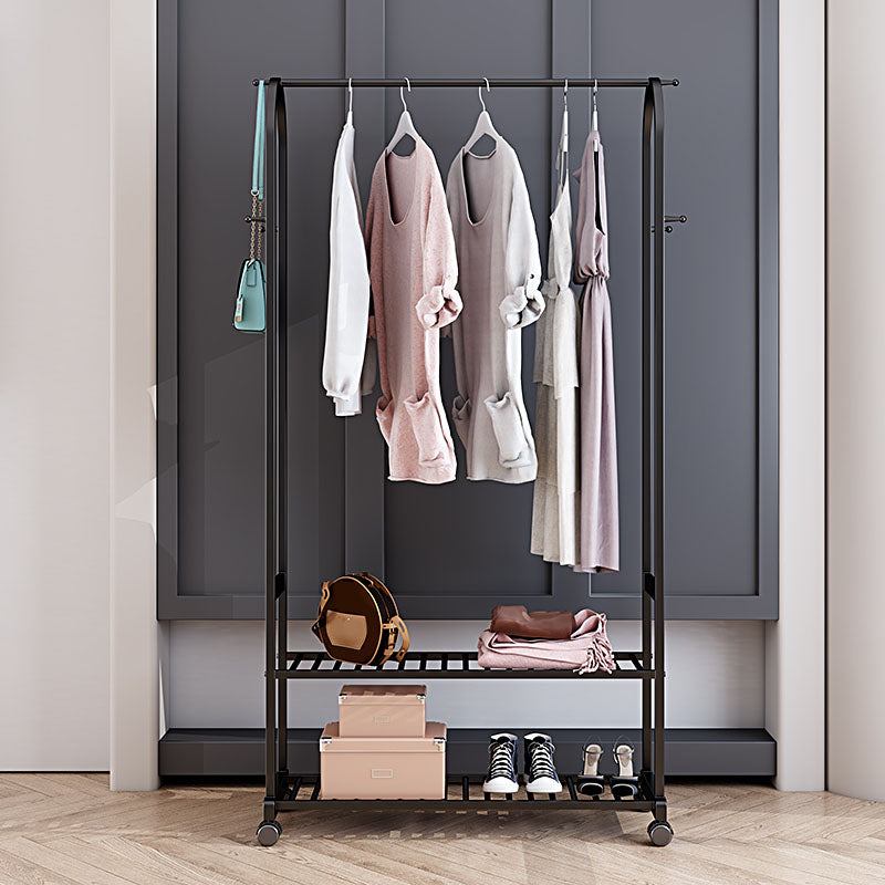 Luxurious Plain Coat Rack Coat Hooks Metal Coat Rack with Storage Shelving