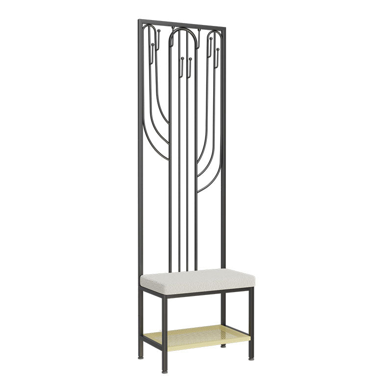 Luxurious Metallic Coat Hanger Free Standing Hooks Design Coat Rack for Living Room