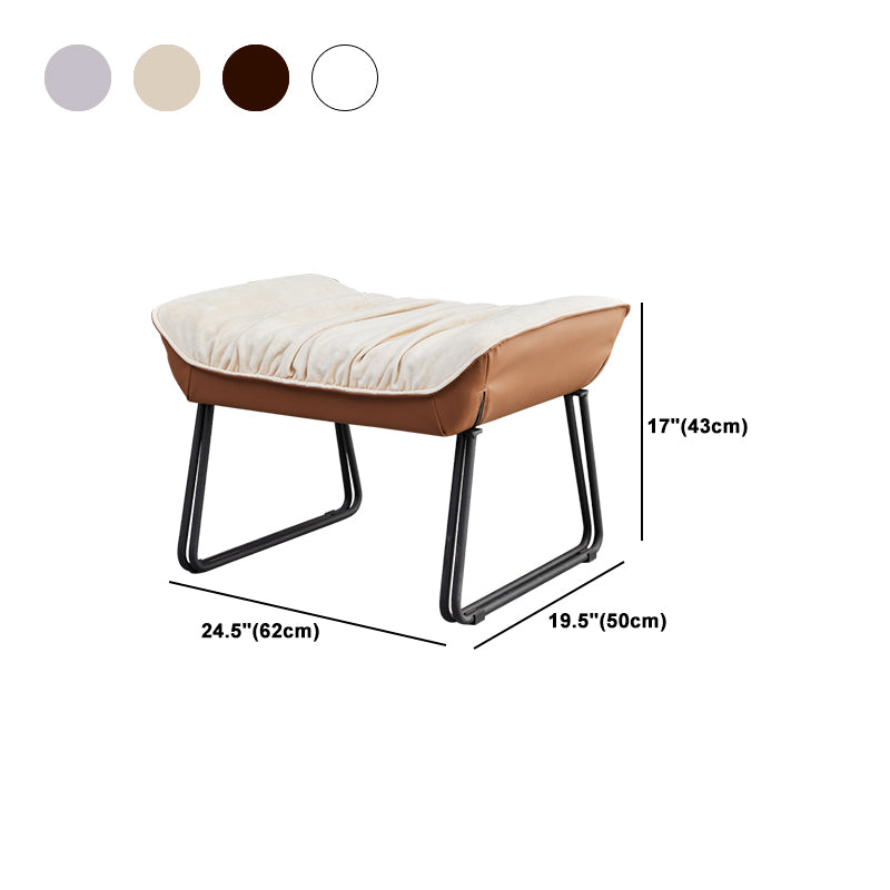 Modern Rocking Chair Wooden Rocking Accent Chair with Tufted