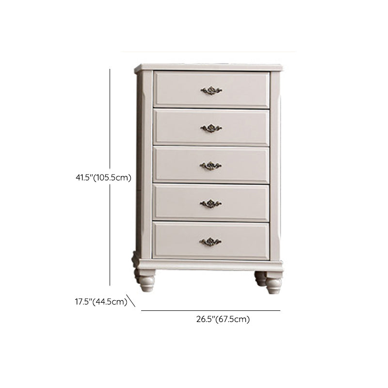 American Traditional Storage Chest Dresser Solid Wood Dresser with 3/4/5 Drawers