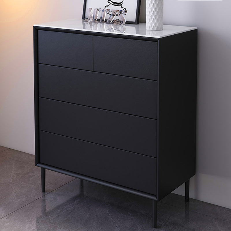 Contemporary Bedroom Wooden Storage Chest 15.7"Wide Chest with Drawers