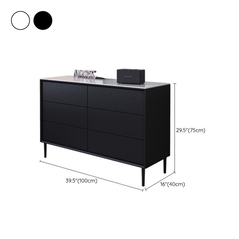 Contemporary Bedroom Wooden Storage Chest 15.7"Wide Chest with Drawers