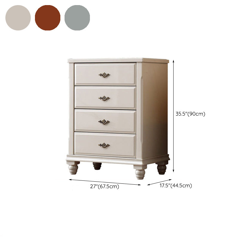 Traditional Storage Chest Solid Wood Storage Chest Dresser with 3/4 Drawers