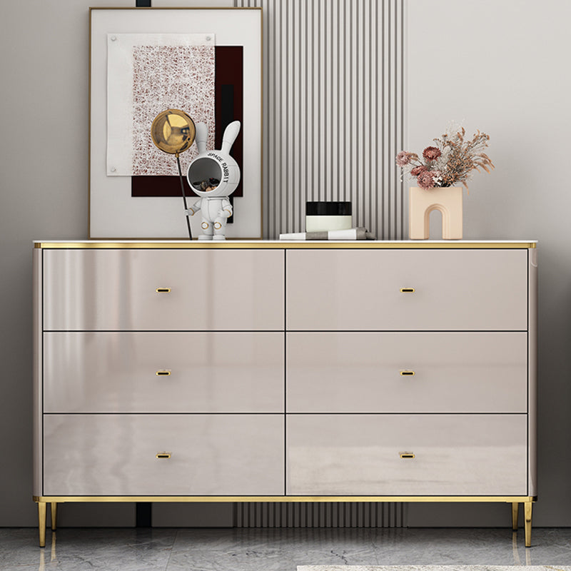 11.7-inch Width Glam Storage Chest Stone Storage Chest Dresser with 3/6 Drawers