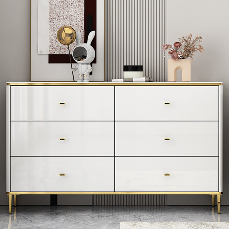 11.7-inch Width Glam Storage Chest Stone Storage Chest Dresser with 3/6 Drawers