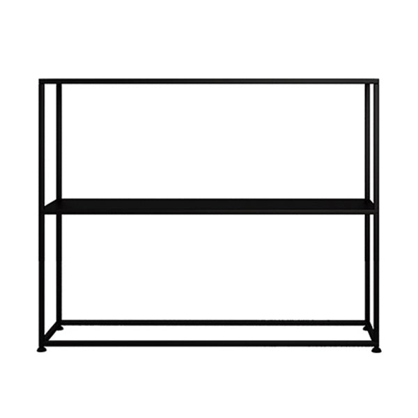 31.5" Tall Modern Console Table 2-shelf Iron Accent Table for Hall