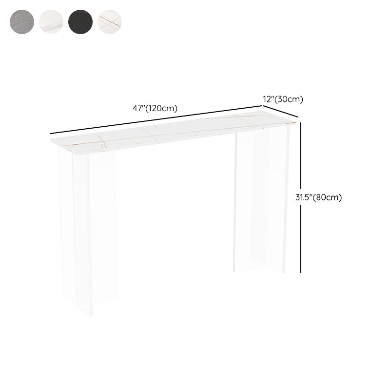11.8" W Modern Console Accent Table Antique Finish Console Sofa Table
