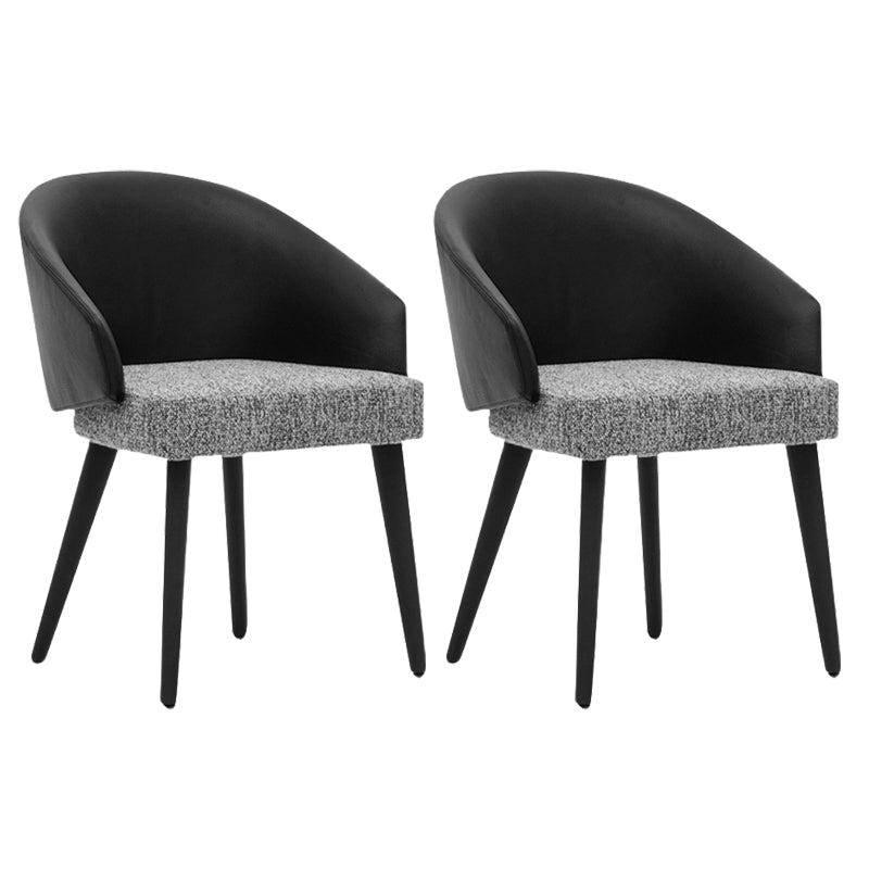 Upholstered Dining Chairs Contemporary Kitchen Dining Chairs with Wood Legs