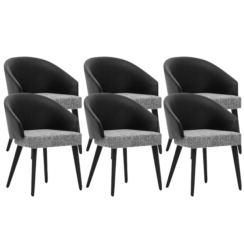 Upholstered Dining Chairs Contemporary Kitchen Dining Chairs with Wood Legs