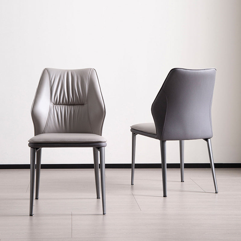 Faux Leather Kitchen Dining Chairs Contemporary Wingback Side Chairs