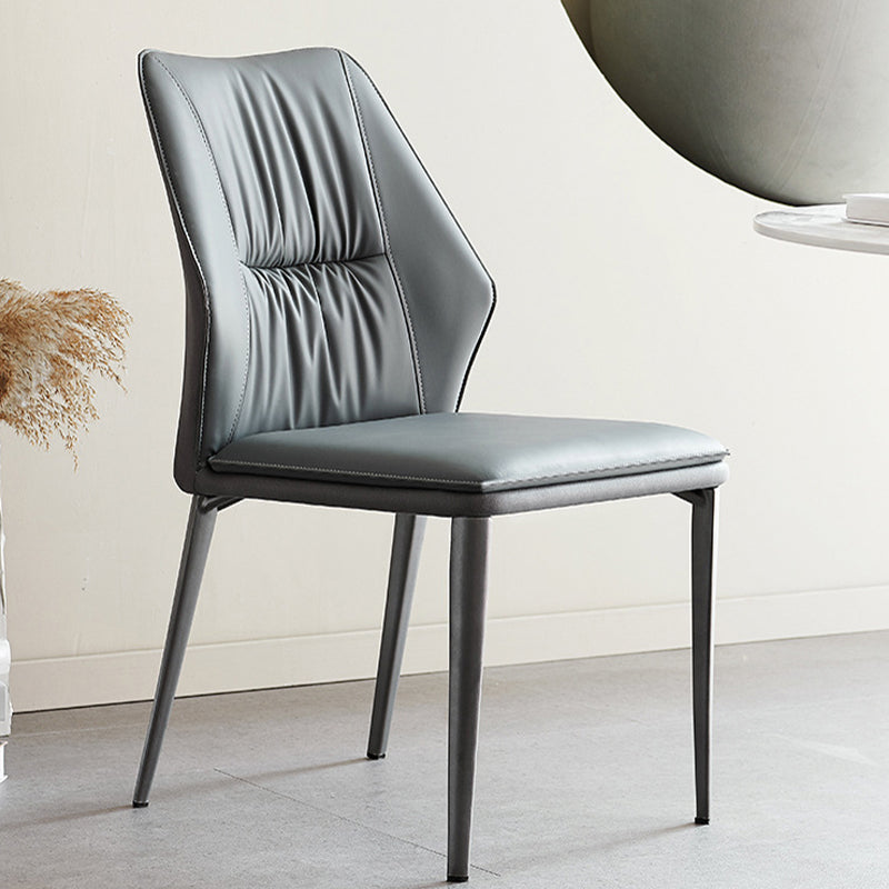 Faux Leather Kitchen Dining Chairs Contemporary Wingback Side Chairs