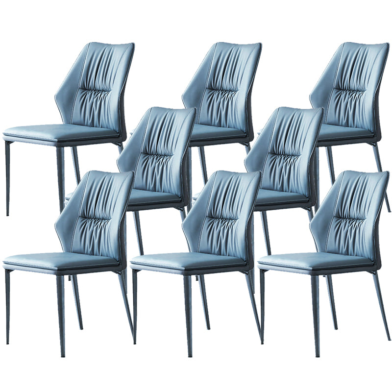 Faux Leather Kitchen Dining Chairs Contemporary Wingback Side Chairs