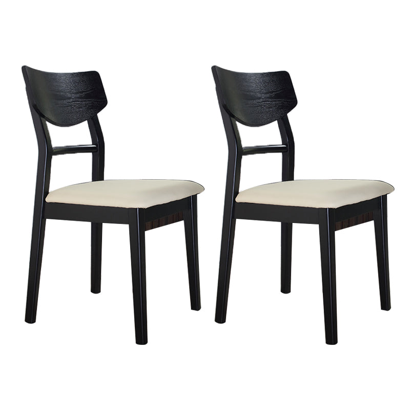 Wood Kitchen Dining Side Chair Contemporary Open Back Dining Side Chair