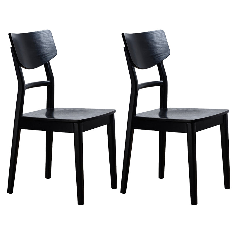 Wood Kitchen Dining Side Chair Contemporary Open Back Dining Side Chair