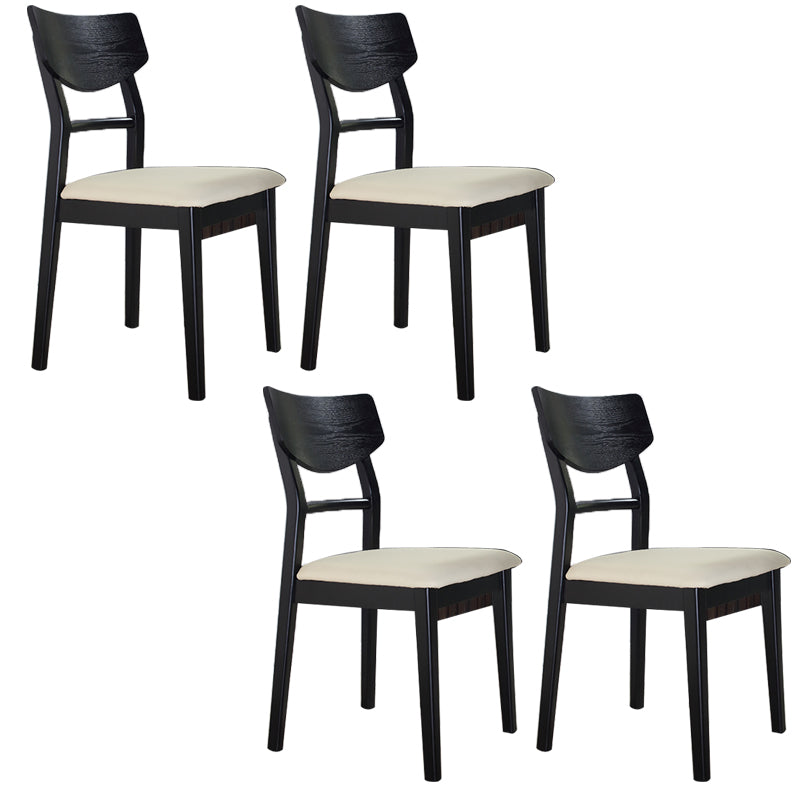 Wood Kitchen Dining Side Chair Contemporary Open Back Dining Side Chair
