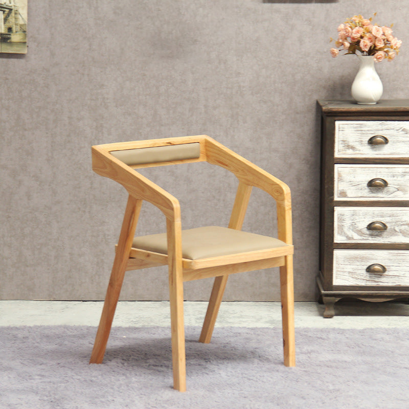 Wood Side Dining Chairs Contemporary Open Back Dining Side Chair