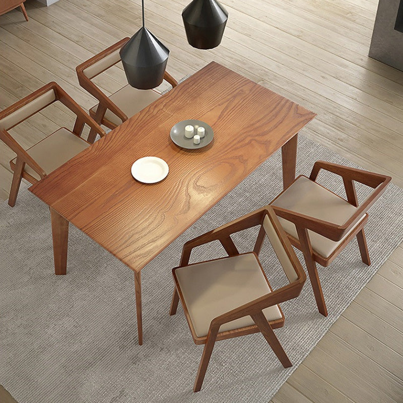 Wood Side Dining Chairs Contemporary Open Back Dining Side Chair