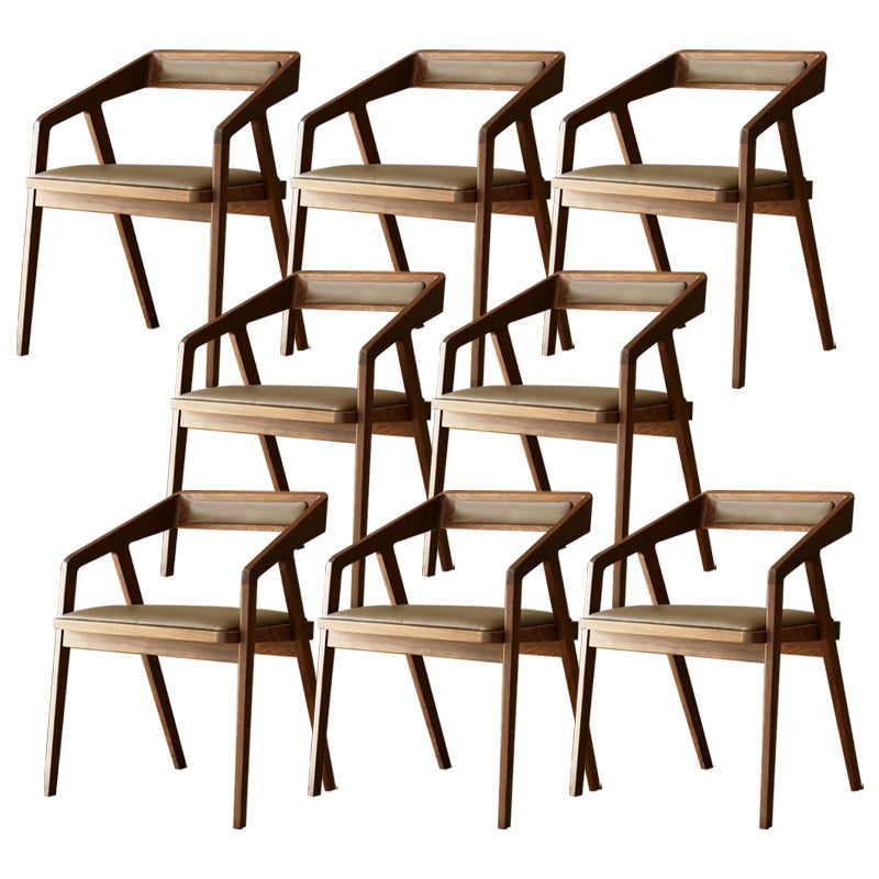 Wood Side Dining Chairs Contemporary Open Back Dining Side Chair