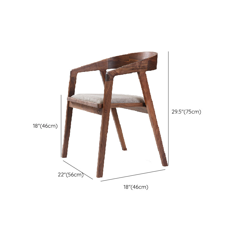 Wood Side Dining Chairs Contemporary Kitchen Dining Armchair