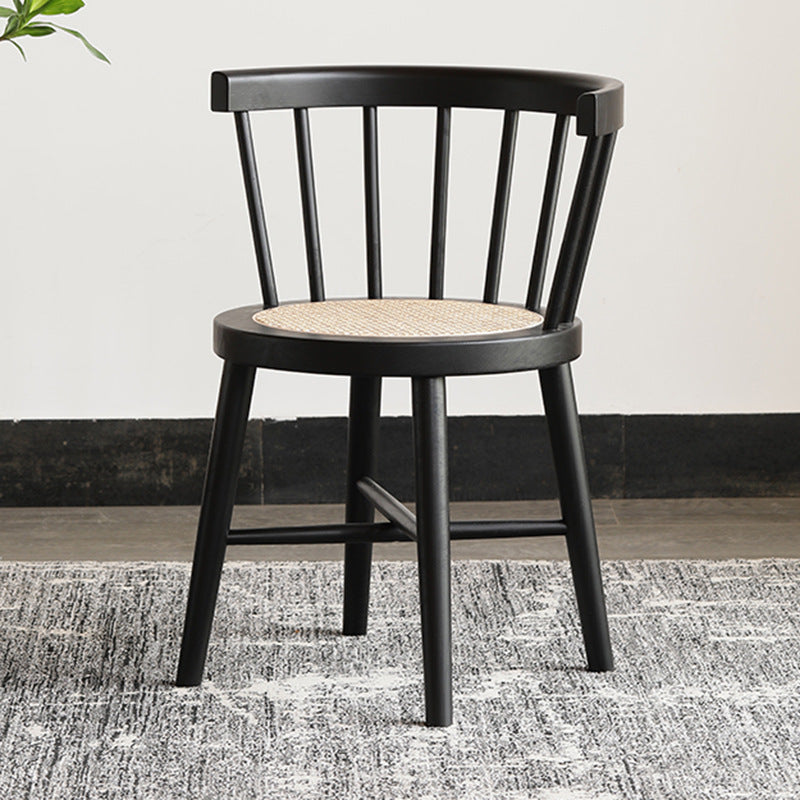 Industrial Side Chair Wood Windsor Back Dining Room Chair for Home