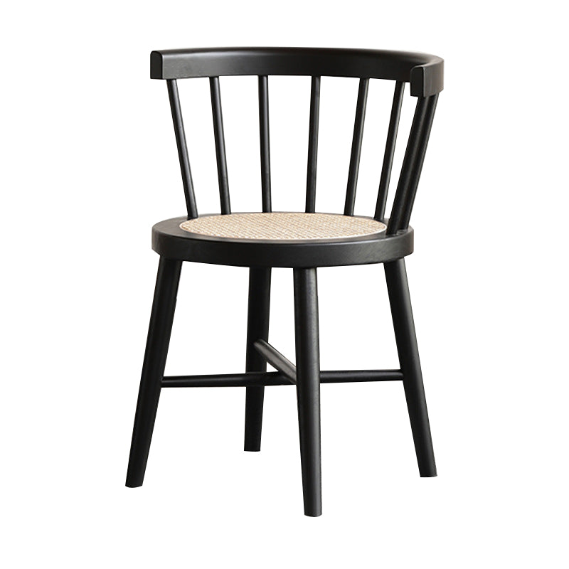 Industrial Side Chair Wood Windsor Back Dining Room Chair for Home