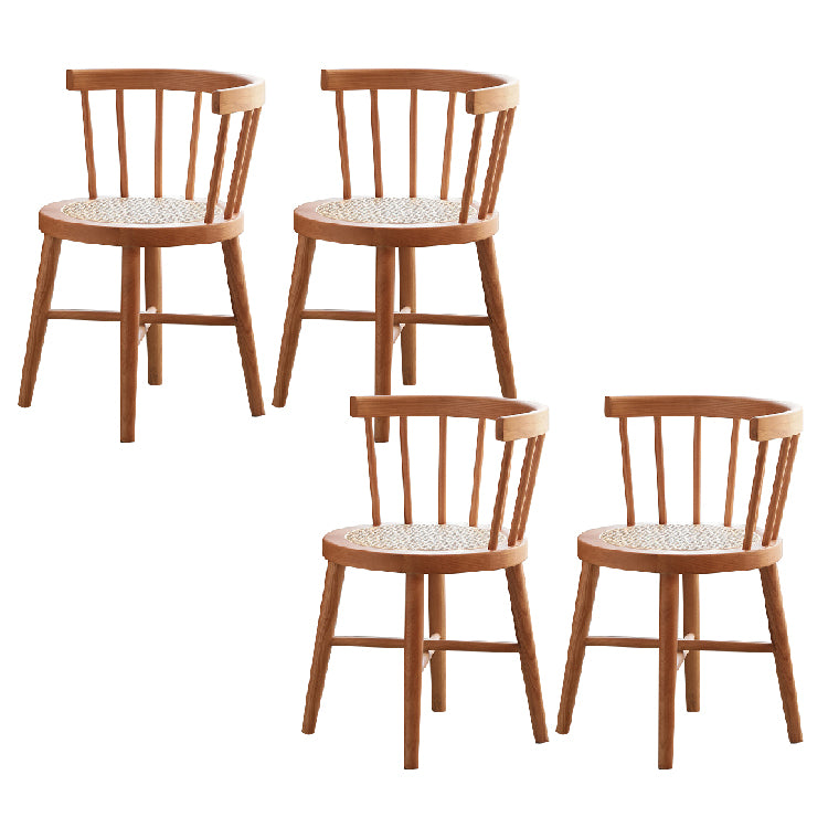 Industrial Side Chair Wood Windsor Back Dining Room Chair for Home
