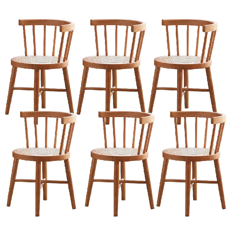 Industrial Side Chair Wood Windsor Back Dining Room Chair for Home