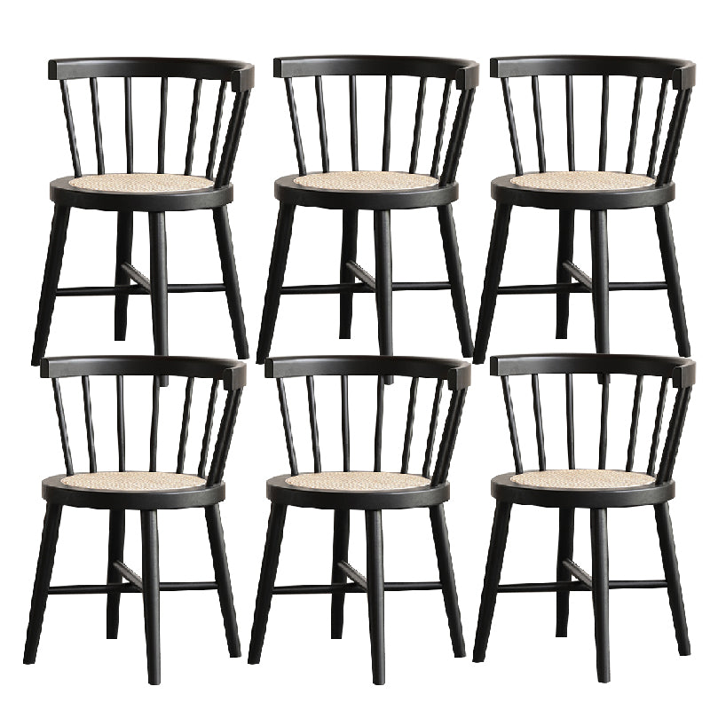 Industrial Side Chair Wood Windsor Back Dining Room Chair for Home