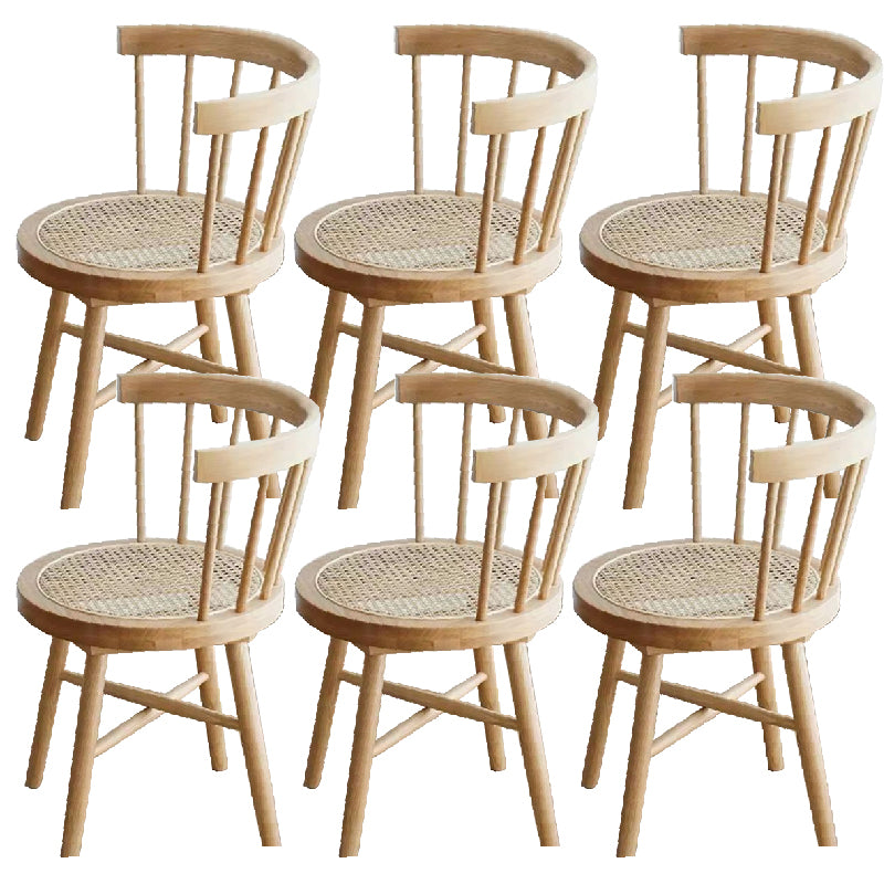 Industrial Side Chair Wood Windsor Back Dining Room Chair for Home
