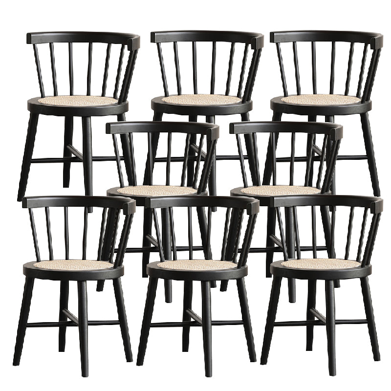 Industrial Side Chair Wood Windsor Back Dining Room Chair for Home