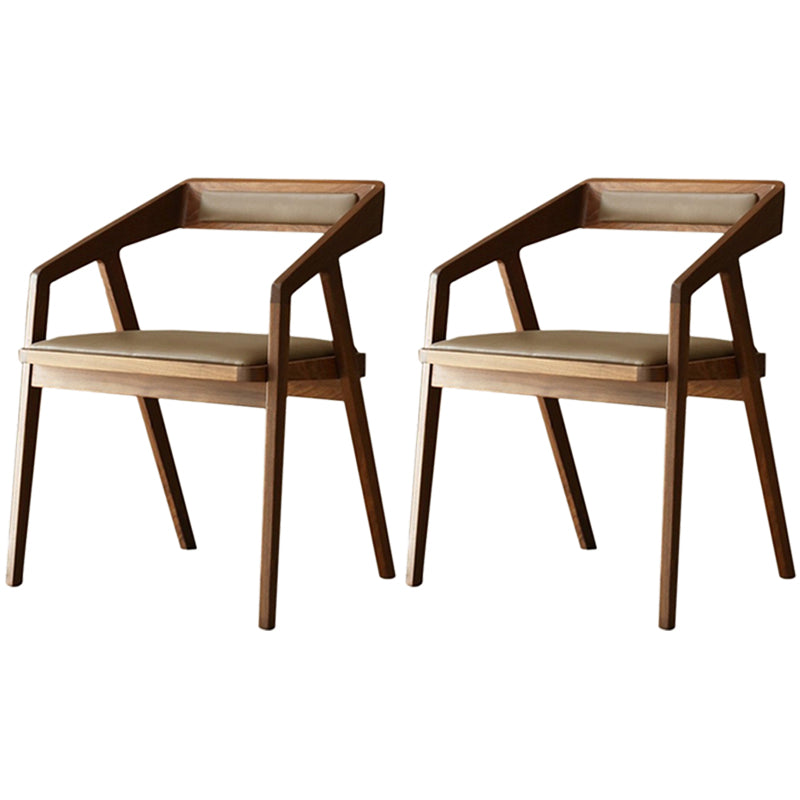 Contemporary Kitchen Dining Armchair Wood Side Dining Chairs
