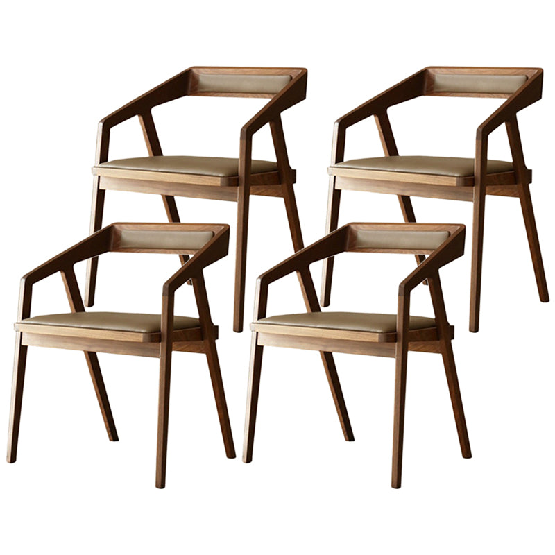 Contemporary Kitchen Dining Armchair Wood Side Dining Chairs