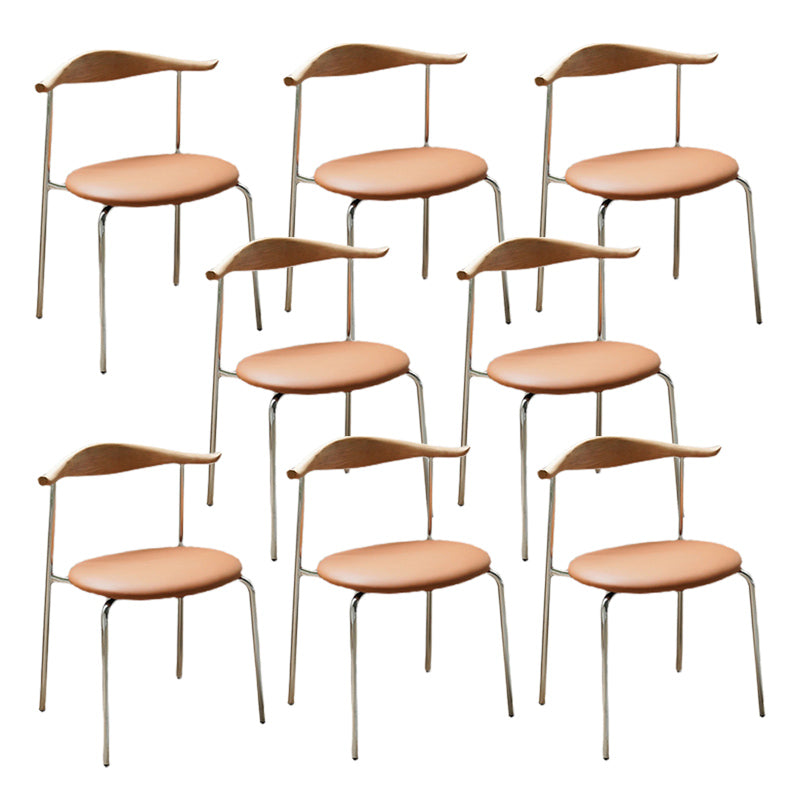 Contemporary Style Side Chair Open Back Dining Room Chair for Home