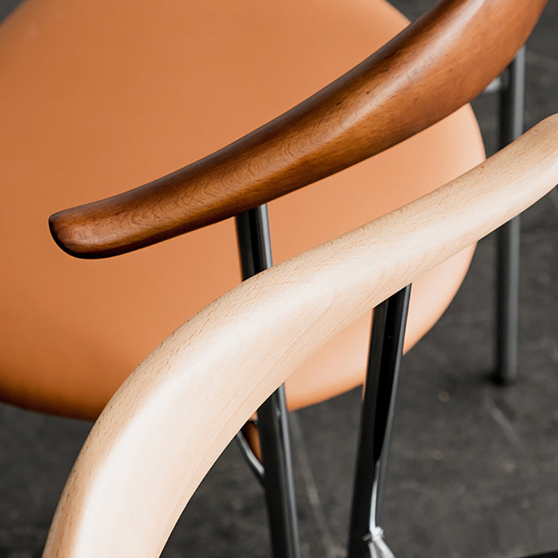 Contemporary Style Side Chair Open Back Dining Room Chair for Home