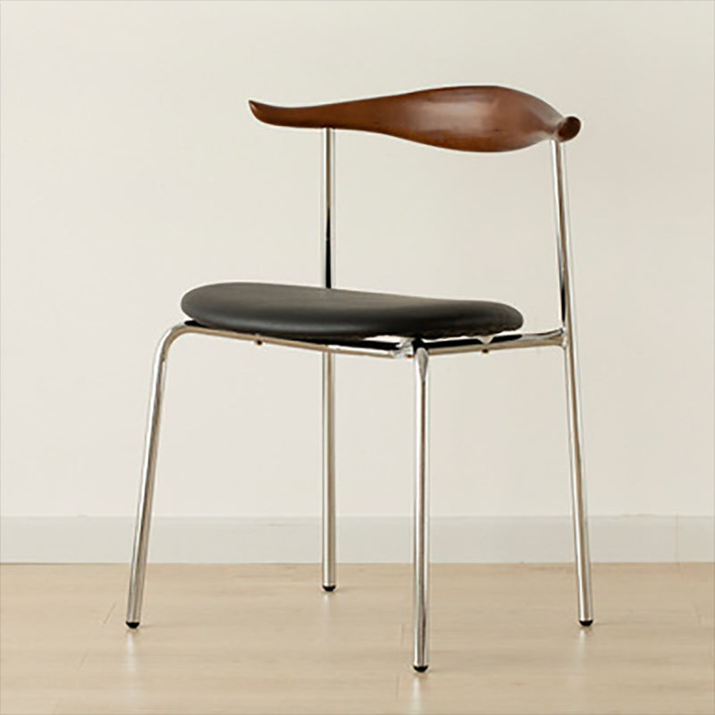 Contemporary Style Side Chair Open Back Dining Room Chair for Home