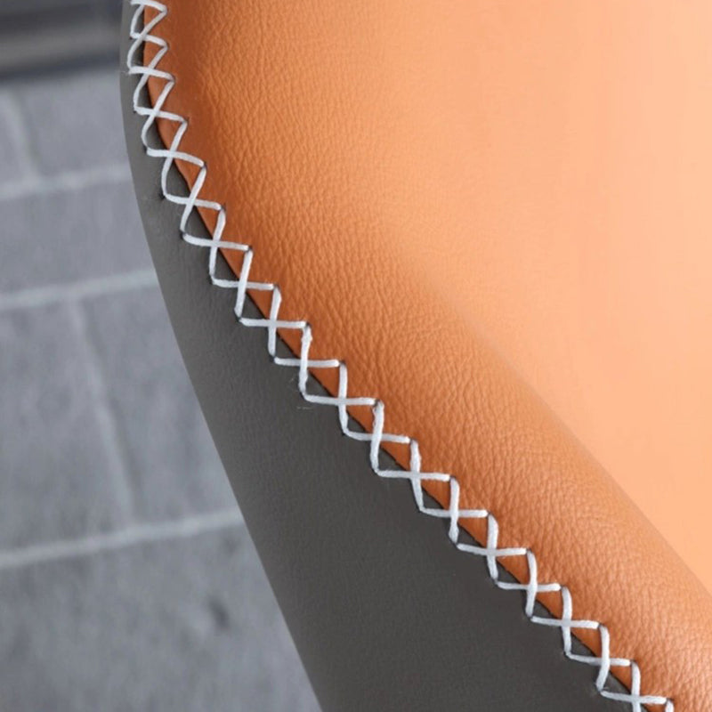 Contemporary Chair Faux Leather Dining Room Wingback Parsons Chair