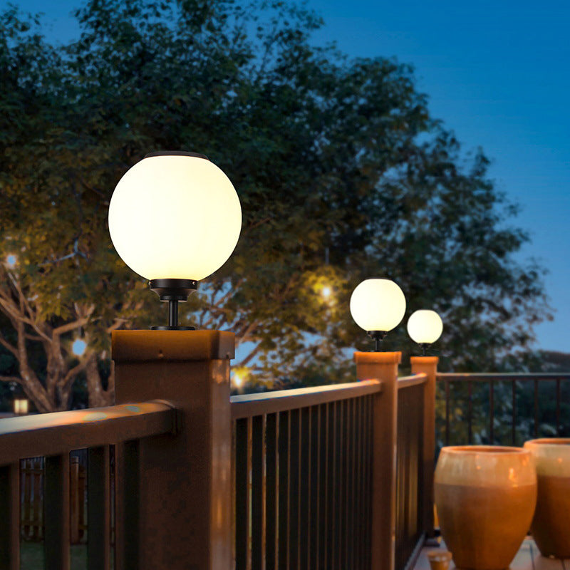 Contemporary Pillar Lamp Minimalist Outdoor Light for Garden